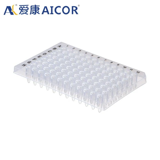 Plastic Sterile Laboratory Medical Conical 0.2ml 96 Holes Centrifuge Tube Microplate PCR Tube Plate Without Skirt