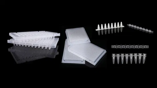 Sterile Dnase Rnase Free Skirted Micro Transparent Plastic 0.2ml 96well PCR Plate Centrifuge Tube
